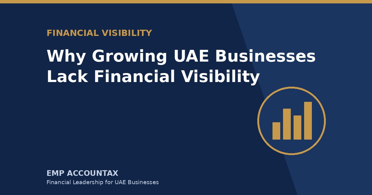 Why Growing UAE Businesses Lack Financial Visibility (And How to Fix It)